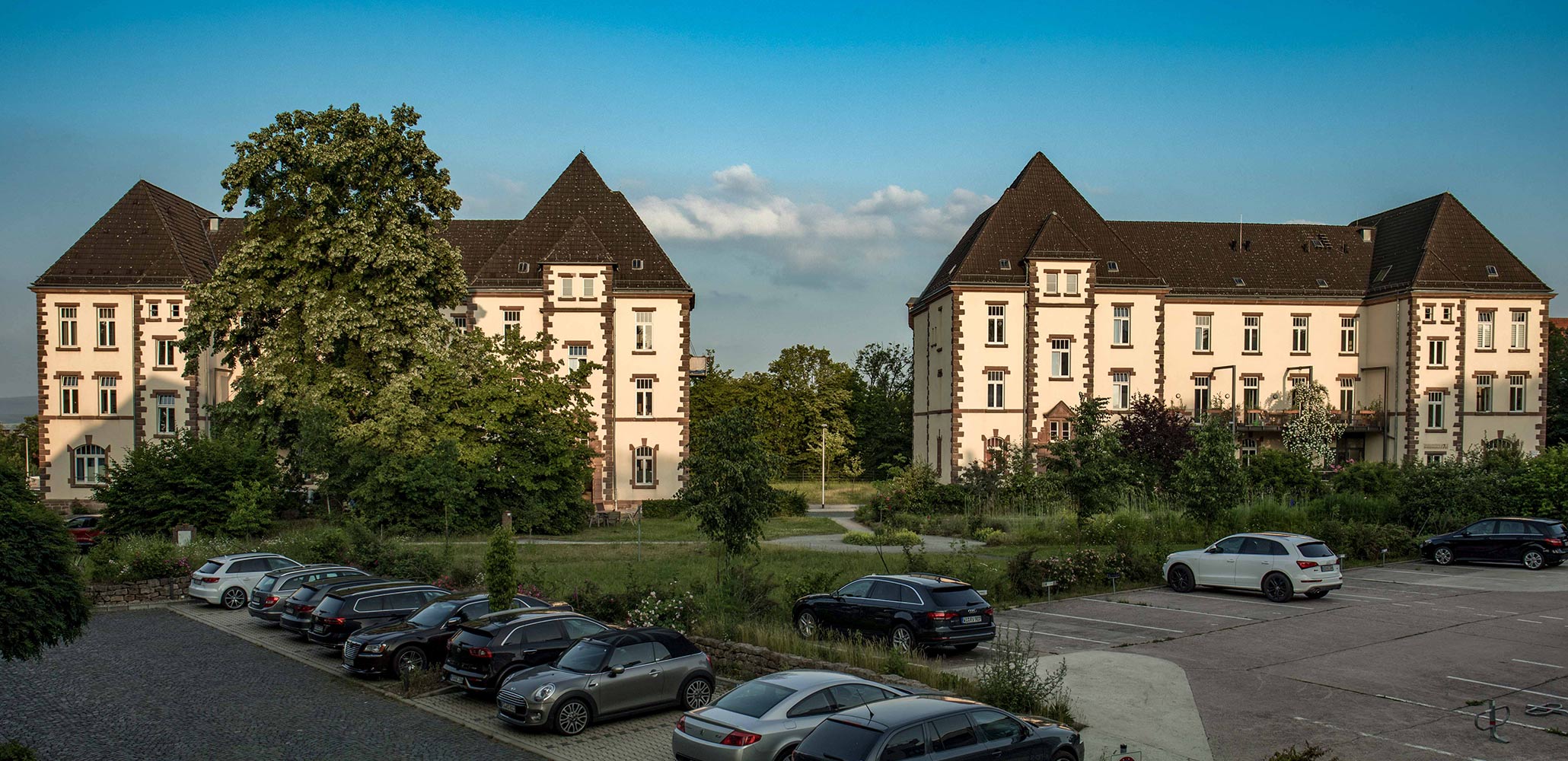 Die Häuser des Werkhofs in Kassel